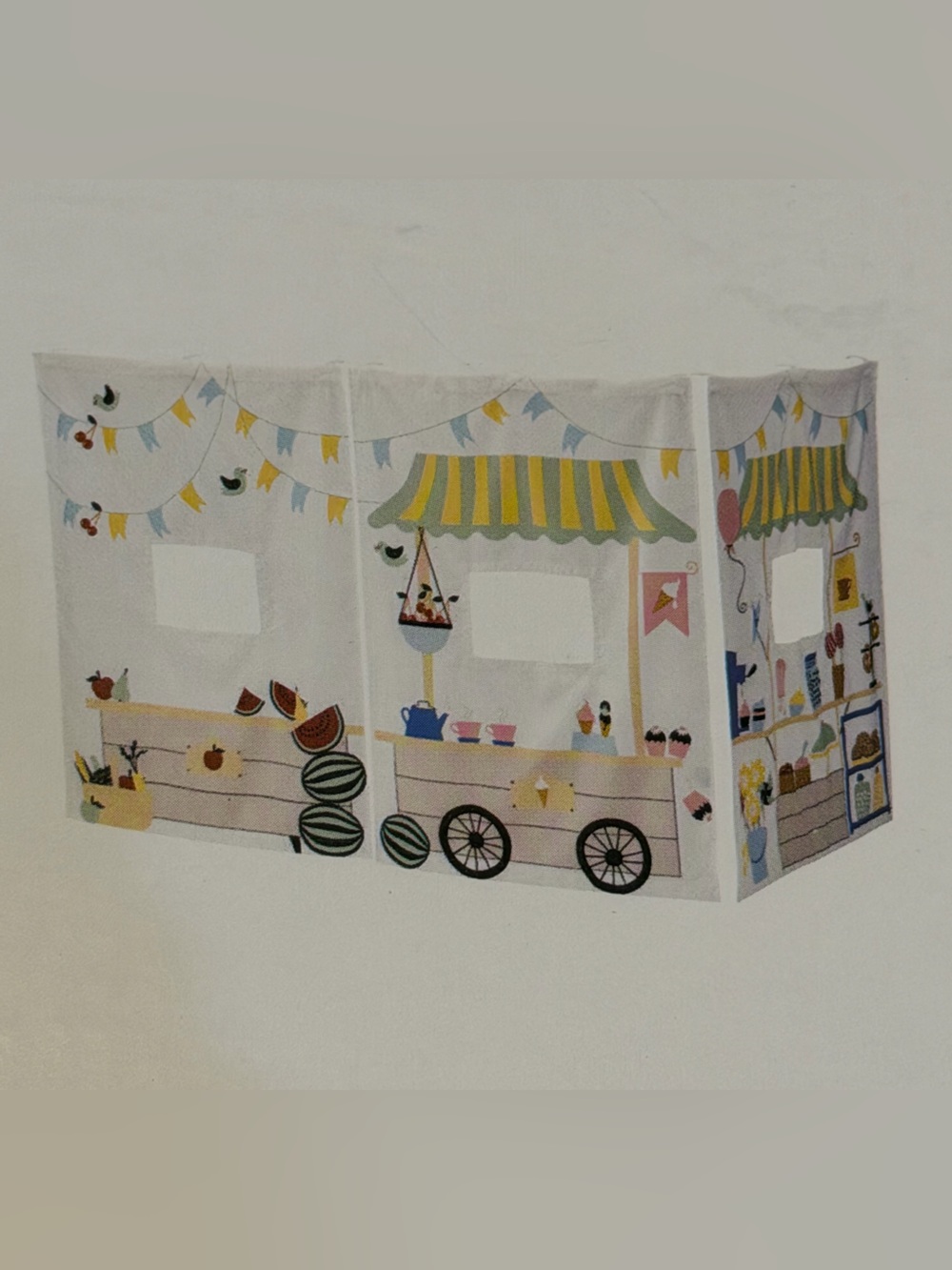 IKEA Brand New Kura Bed Curtain Market Stall Pattern 205.061.50